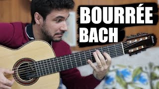 BOURRÉE J S Bach  Classical Guitar  Marcos Kaiser [upl. by Yentruocal]