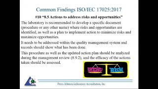 ISOIEC 170252017  Common Findings in Assessments [upl. by Atnahs]