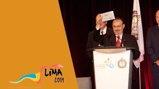 Lima 2019  Anuncio de Lima como ciudad sede de los Panamericanos 2019 [upl. by Acinet]