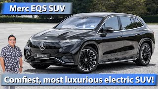 2024 MercedesBenz EQS SUV Malaysian review  RM700k most luxurious EV SUV [upl. by Ojeibbob]