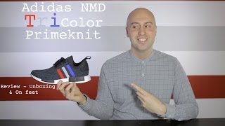 Adidas NMD Primeknit R1 Tri Color Black  Review  Unboxing  On Feet  Mr Stoltz 2017 [upl. by Annavas]