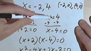 Finding a Quadratic Equation Given the Roots 07027a [upl. by Marv]