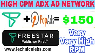 Freestar Adx Ad Network High Cpm Adsense Alternative ad network blogger ads network instant approved [upl. by Laefar571]