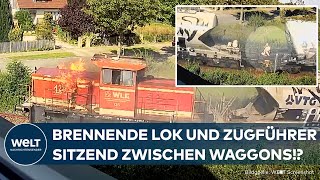 SCHWERES GÜTERZUGUNGLÜCK Lokführer stirbt unter tonnenschweren Waggon [upl. by Spillihp112]