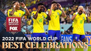 2022 FIFA World Cup Best celebrations of the tournament [upl. by Ennairol916]