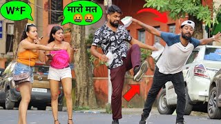 Forcefully Marketing Prank on Public 😱😳 Pamphlet Giving Prank by PrankBuzz [upl. by Atiuqaj531]