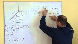 cinématique  III3 trajectoire hélicoïdale coordonnées cylindriques du vecteur vitesse [upl. by Eus]