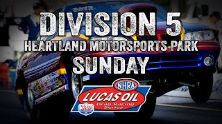 Division 5 NHRA Lucas Oil Drag Racing Series from Heartland Motorsports Park Sunday [upl. by Arratoon390]