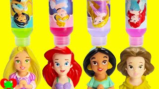 Disney Princess Magic Bath Time Soap LEARN Colors with Happy Places and Surprises [upl. by Trevethick386]