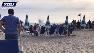 TERRACINA ESIBIZIONE AEREA FINISCE IN TRAGEDIA [upl. by Skippie]