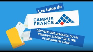 Déposer une demande ou un renouvellement de titre de séjour en ligne [upl. by Deb704]