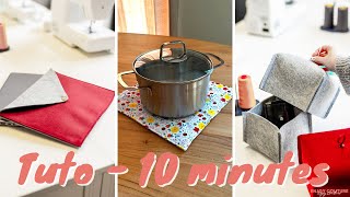 Tuto couture pour débutant EN MOINS DE 10 MINUTES 14 [upl. by Ettevol]