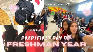 FIRST DAY OF SCHOOL freshman year ✦ packing mini back to school shopping amp haul mini vlog GRWM [upl. by Madox644]