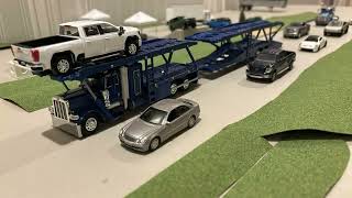 Stop Motion  Weekday traffic in Pearlington  164 scale diecast models [upl. by Eicram]