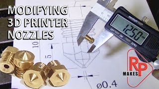 How to Modify 3d Printer Nozzles  the EASY way [upl. by Hsetim]