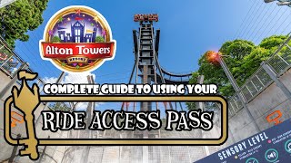 COMPLETE GUIDE TO USING YOUR RIDE ACCESS PASS AT ALTON TOWERS RESORT  UK [upl. by Liakim]