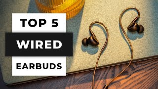 TOP 5 Best Wired Earbuds 2024 [upl. by Ricky]