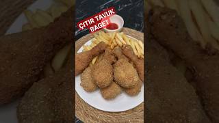 Çıtır tavuk BagetÇıtır Tavuk nasıl yapılır çıtıratıştırmalıklar tavukyemekleri kfc kfcchicken [upl. by Elonore]