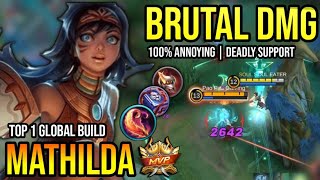 MATHILDA BEST BUILD 2023  BUILD TOP 1 GLOBAL MATHILDA GAMEPLAY  MOBILE LEGENDS✓ [upl. by Naima]