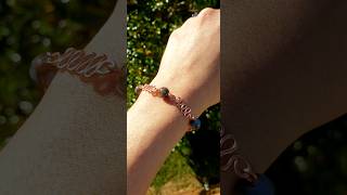 Variscite and Copper Bracelet beads handmadejewelry xerelia copperjewelry wirejewelry [upl. by Aan]