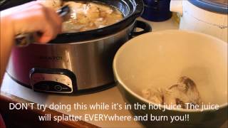 How to Cook Chicken in Bulk and How to Shred Chicken Quickly with a Mixer [upl. by Ravens45]