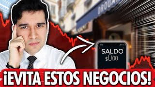 Los 5 Peores Negocios que NO Deberías Empezar ¡EVITALOS [upl. by Cariotta]