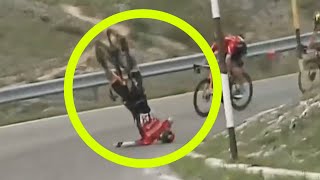 INSANE CRASH on Stage 9 Giro DItalia 2021 Matej MOHORIČ HOW [upl. by Bryon]