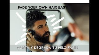 Como cortarte tu propio pelo laterales facil  How to fade your own hair easy [upl. by Aliza]