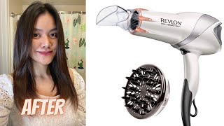 24 REVLON Hair Dryer from Amazon  It’s worth it review  drying my wet hair [upl. by Hamrah]