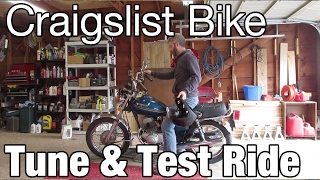 Craigslist Honda Twinstar  Carb Tune and Testride [upl. by Aihsema]