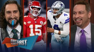 Chiefs beat Jets Sauce Gardner speaks on penalty amp Cowboys roll Patriots  NFL  FIRST THINGS FIRST [upl. by Ploss]