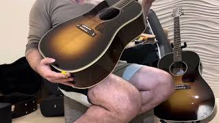 Gibson J45 Standard vs Gibson J45 Custom Shop [upl. by Immac]