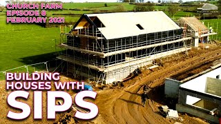 SIPS Luxury Housing Development  Flowing Screed Floors and Pocket Doors Church Farm Ep8 [upl. by Markman]