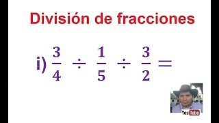 i Dividir las fracciones Divisiones sucesivas [upl. by Adamok]