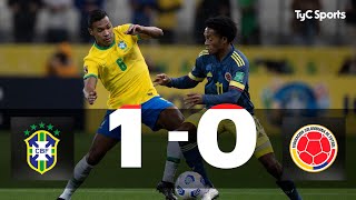 Brasil 10 Colombia  Eliminatorias a Qatar 2022 [upl. by Haerb]