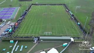 Newport Pagnell Town FC v Atherstone FC  FA Vase quarter final penalty shoot out shot from a drone [upl. by Naiva]