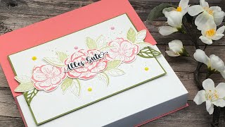 Große Verpackung für Pralinen basteln  Produktpaket Florale Freundschaft StampinUp [upl. by Acherman933]