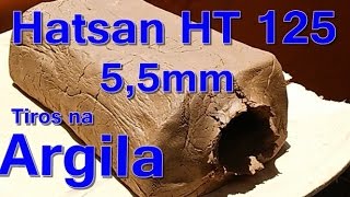 Hatsan HT 125 gr 75Kg EliteAirguns  Experimento na Argila [upl. by Ttenaej112]