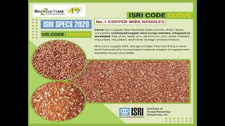 ISRI Scrap Specifications 2020 – Copper Scrap [upl. by Lad381]