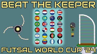 Beat The Keeper  Futsal World Cup 2024  Marble Race [upl. by Fritzie]