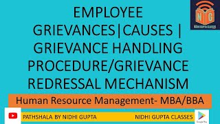 Employee Grievances in HRM  Causes amp Handling procedure of Grievances  essentials of procedure [upl. by Apollo]