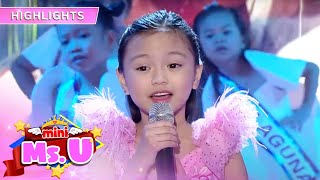 Imogen sings her heartwarming version of quotSanaquot  Its Showtime Mini Miss U [upl. by Giza888]