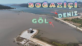 GÖL ve DENİZİ AYIRAN YOL BARGİLYA BOĞAZİÇİ BODRUM GEZİLECEK YERLER [upl. by Logan]