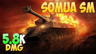 Somua SM  3 Kills 58K DMG  No gold  World Of Tanks [upl. by Armil217]