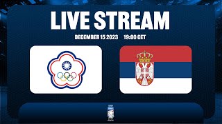 2023 MEN’S OLYMPIC ICE HOCKEY QUALIFICATION Round 2 Group M  TPE vs SRB [upl. by Nylecaj]