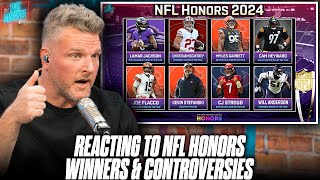 Flacco Wins Comeback Player NFL Honors Filled With Controversy  Pat McAfee Reacts [upl. by Slorac]