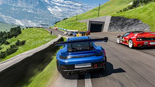 MOUNTAIN RUN in a 780hp Porsche 992 GT3 RS  Gran Turismo 7 PSVR2 [upl. by Eldon]