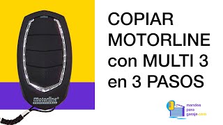 TUTORIAL Cómo COPIAR su MOTORLINE con HR MULTI 3 ✅  mandosparagarajecom [upl. by Ruenhcs]