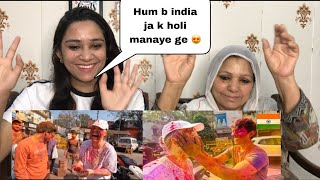 Foreigners Playing Holi With Indian In India 2024  Happy Holi 😍  Pakistani Reaction [upl. by Zehcnas]