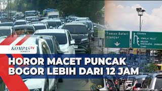 Macet Lebih dari 12 Jam di Puncak Kendaraan Terjebak di Arah Jalur Wisata Gunung Mas [upl. by Todhunter]